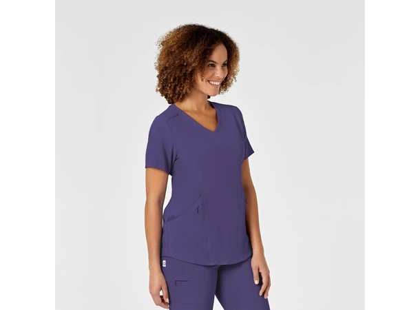 Renew Dametunika med V-hals og sidelomme Grape L 