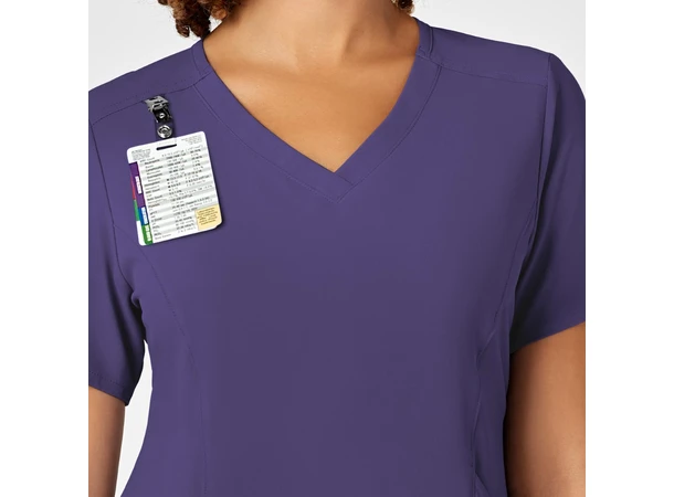 Renew Dametunika med V-hals og sidelomme Grape L 