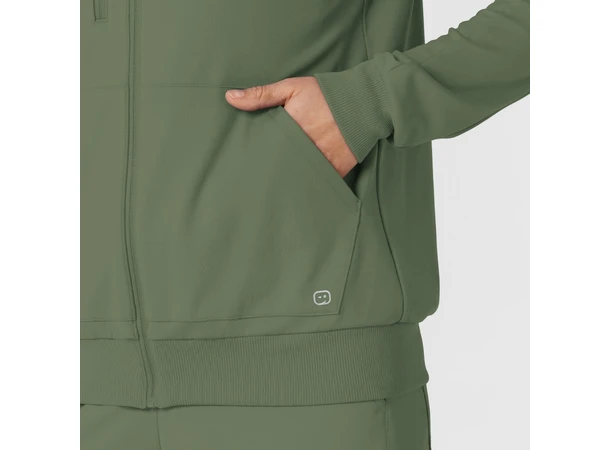 Renew Knit Damejakke med hette Olive L 