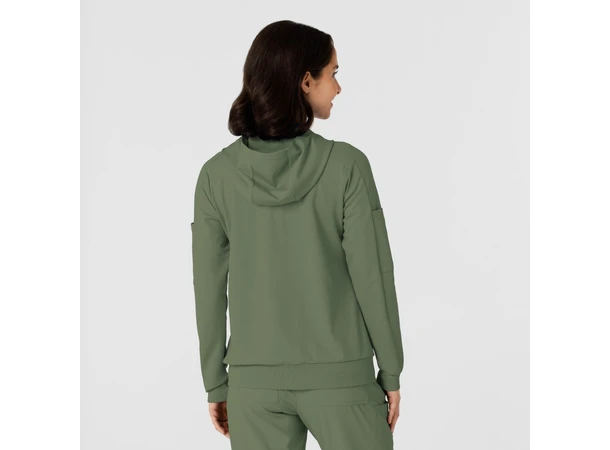 Renew Knit Damejakke med hette Olive L 