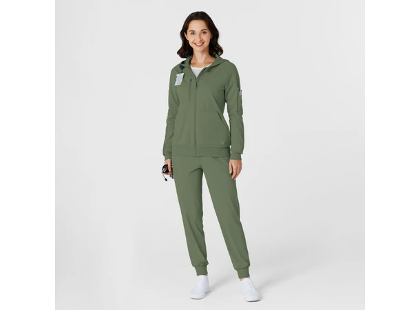 Renew Knit Damejakke med hette Olive L 