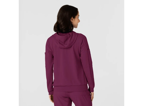 Renew Knit Damejakke med hette Wine M 