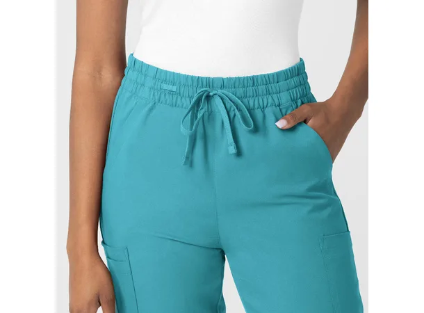 Thrive Damebukse med strikk i ben Teal Blue L 