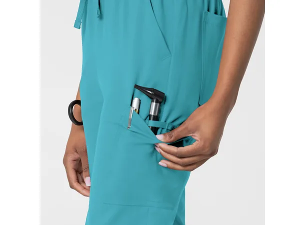 Thrive Damebukse med strikk i ben Teal Blue L 