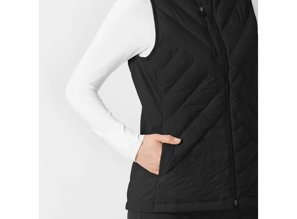 Tynn dunvest for dame Black 3XL 