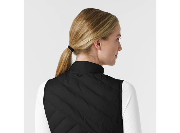 Tynn dunvest for dame Black 3XL 