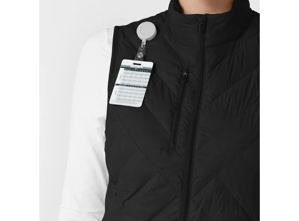 Tynn dunvest for dame Black 3XL 