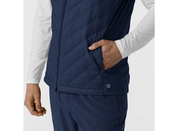 Tynn dunvest for herre Navy XXL 
