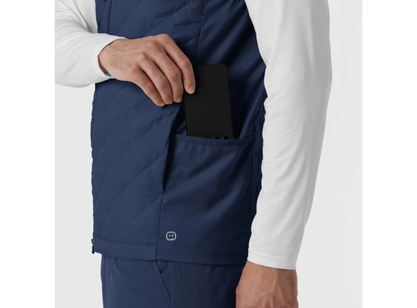 Tynn dunvest for herre Navy XXL 