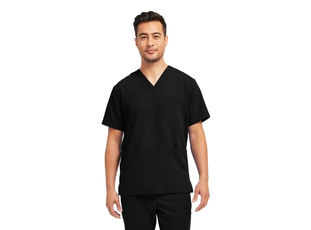 V-Tess Herretunika med V-hals Black S 
