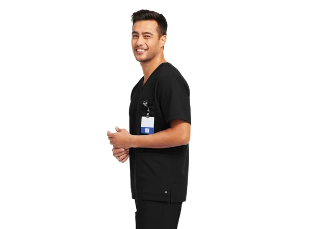V-Tess Herretunika med V-hals Black S 