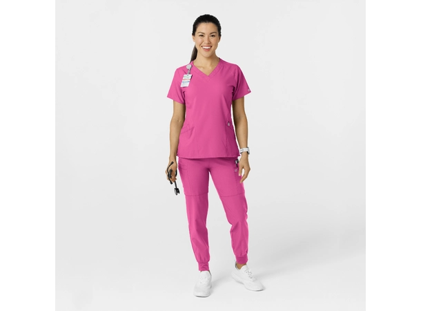 W123 Damebukse med strikk i ben Hot Pink XS 