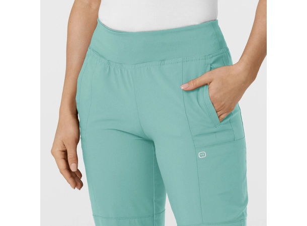 W123 Damebukse med strikk i ben Turquoise 3XL 
