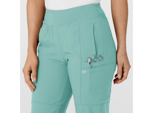 W123 Damebukse med strikk i ben Turquoise 3XL 