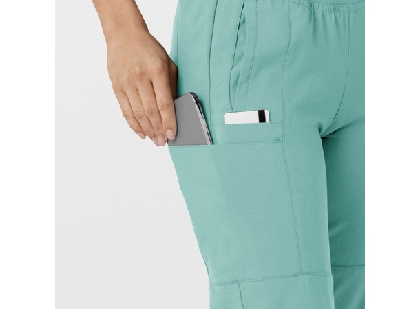 W123 Damebukse med strikk i ben Turquoise 3XL 