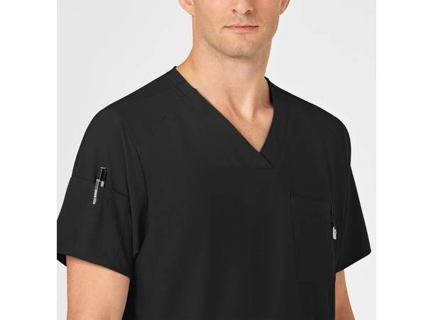 W123 Herretunika med V-hals Black L 