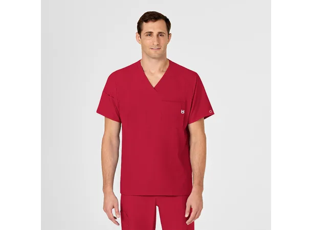 W123 Herretunika med V-hals Red XL 