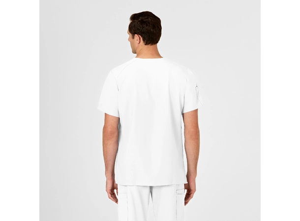 W123 Herretunika med V-hals White XL 