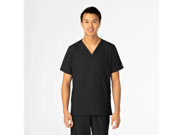 W123 Unisex tunika med 4 lommer Black 3XL 