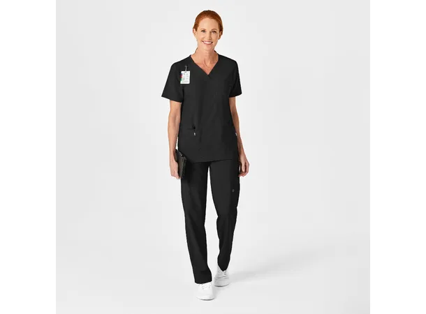 W123 Unisex tunika med 4 lommer Black 3XL 