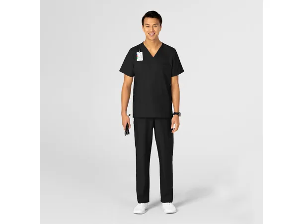 W123 Unisex tunika med 4 lommer Black 3XL 