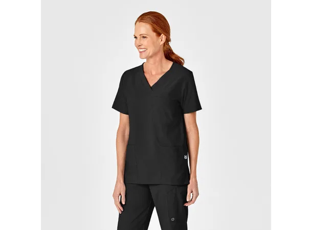 W123 Unisex tunika med 4 lommer Black 3XL 