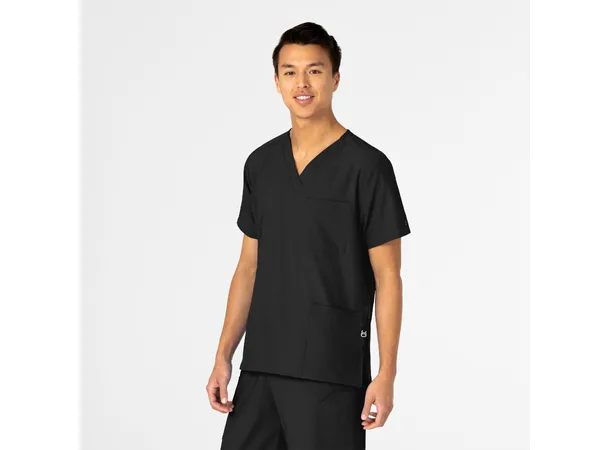 W123 Unisex tunika med 4 lommer Black 3XL 
