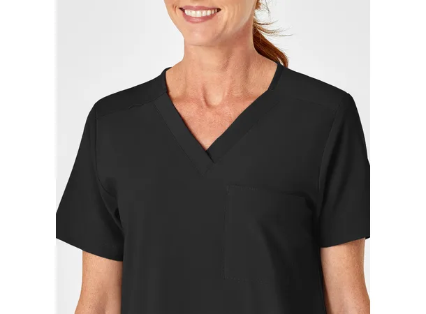 W123 Unisex tunika med 4 lommer Black 3XL 