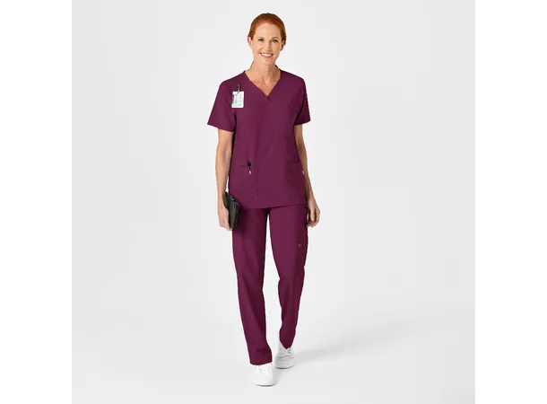 W123 Unisex tunika med 4 lommer Wine 3XL 
