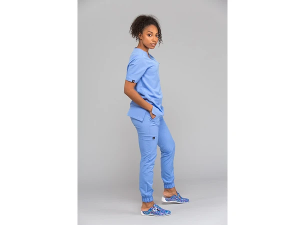 AVA Dametunika med splitt i siden Blue M 