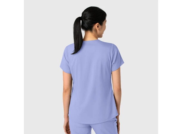 Boundless Dametunika med kurvet V-hals Ceil Blue S 
