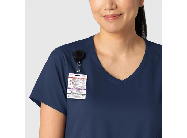 Boundless Dametunika med kurvet V-hals Navy 3XL 