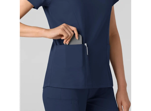 Boundless Dametunika med kurvet V-hals Navy 3XL 