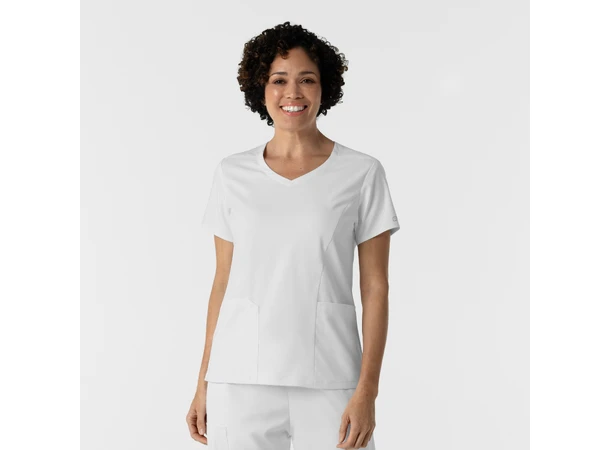 Boundless Dametunika med kurvet V-hals White L 