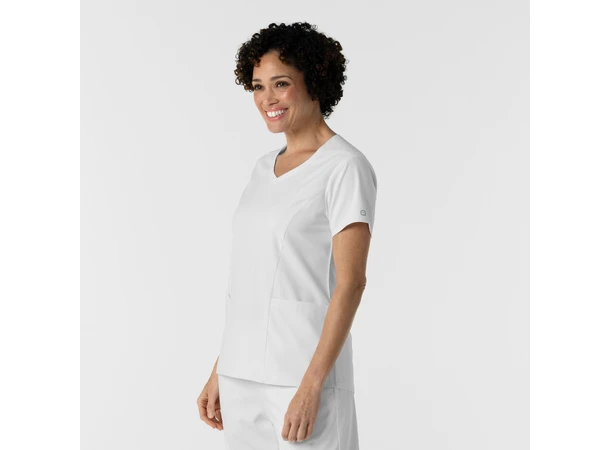 Boundless Dametunika med kurvet V-hals White L 