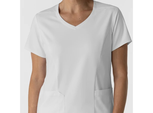 Boundless Dametunika med kurvet V-hals White L 
