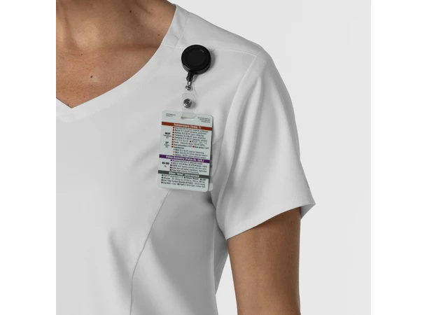 Boundless Dametunika med kurvet V-hals White L 