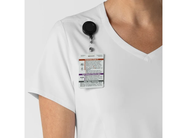 Boundless Dametunika med kurvet V-hals White L 
