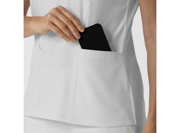 Boundless Dametunika med kurvet V-hals White L 