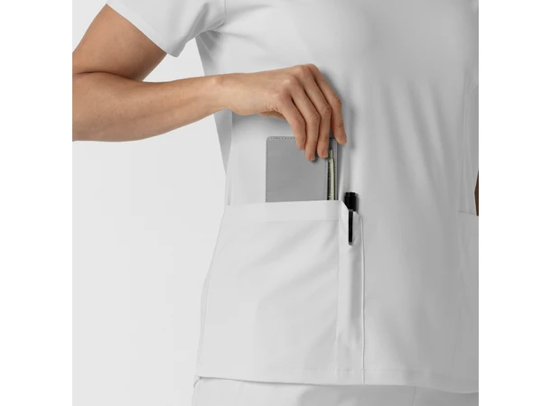 Boundless Dametunika med kurvet V-hals White L 