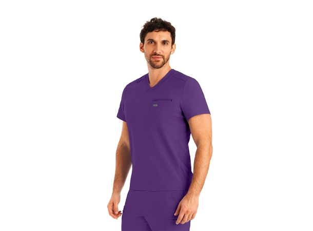 Forward Herretunika med brystlomme Eggplant L 