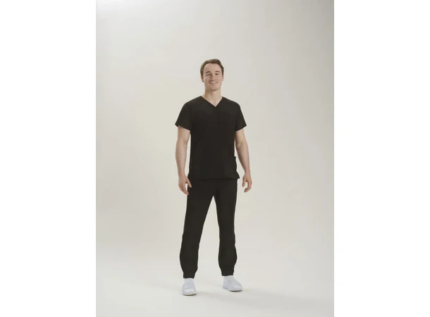 Helseuniform Bukse med strikk i ben Sort XS 