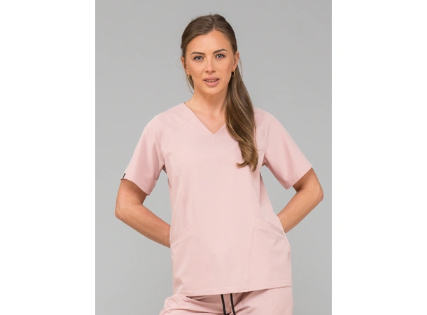 KIM Dametunika med V-hals Powder Pink XL 