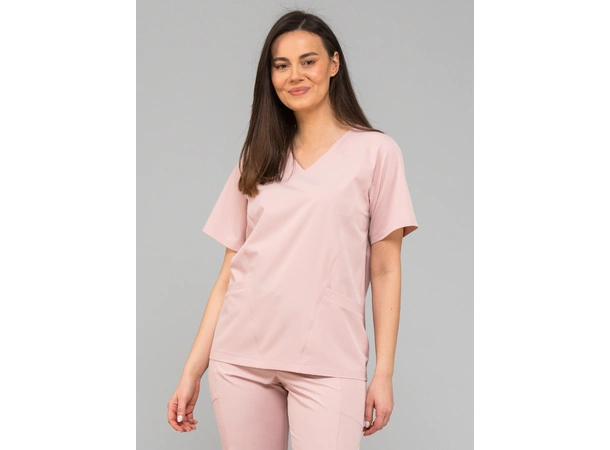 KIM Dametunika med V-hals Powder Pink XL 