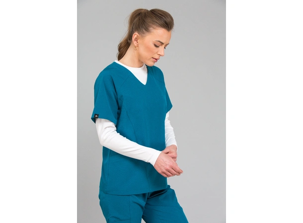 KIM Dametunika med V-hals Sea Blue M 