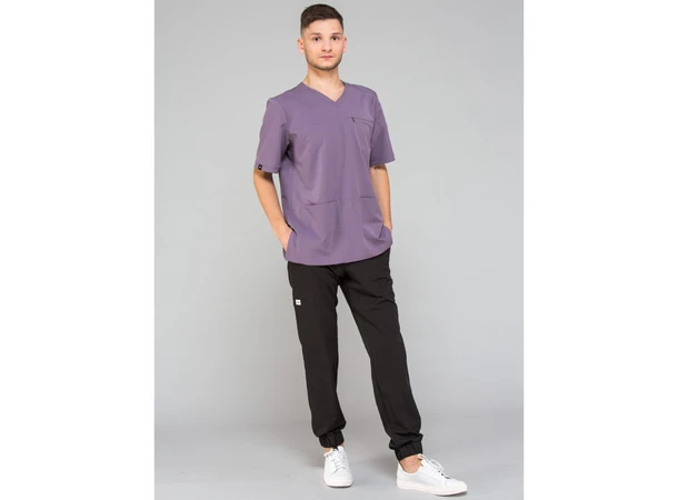 LEO Herretunika med brystlomme Heather  XL 