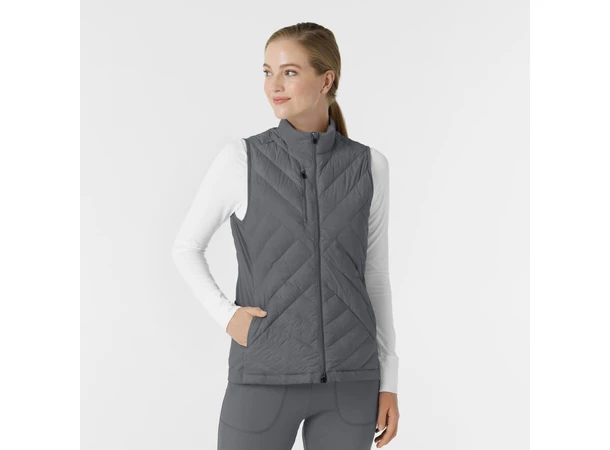 Layers dunvest for dame Pewter L 
