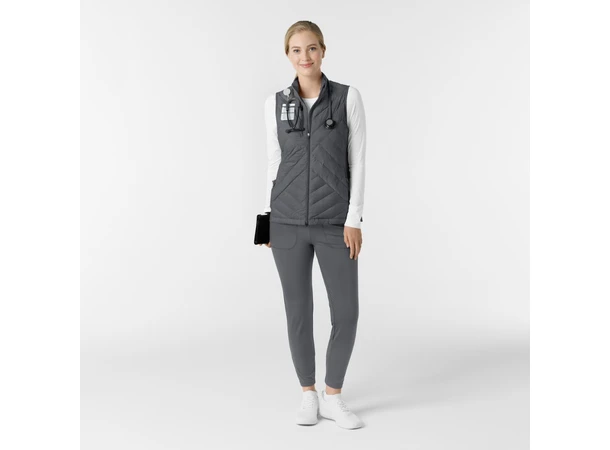 Layers dunvest for dame Pewter L 