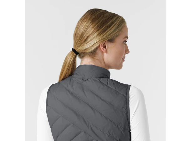 Layers dunvest for dame Pewter L 