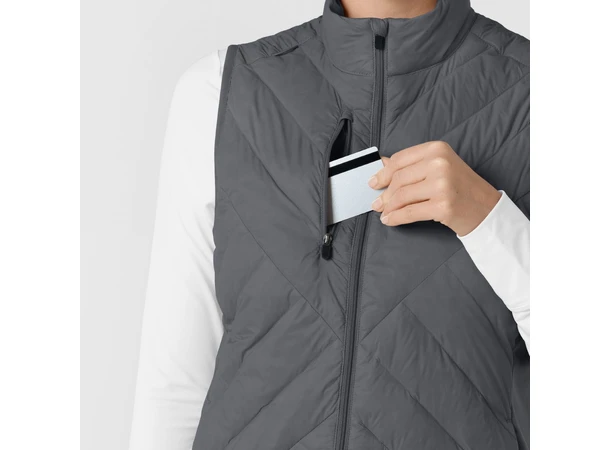 Layers dunvest for dame Pewter L 